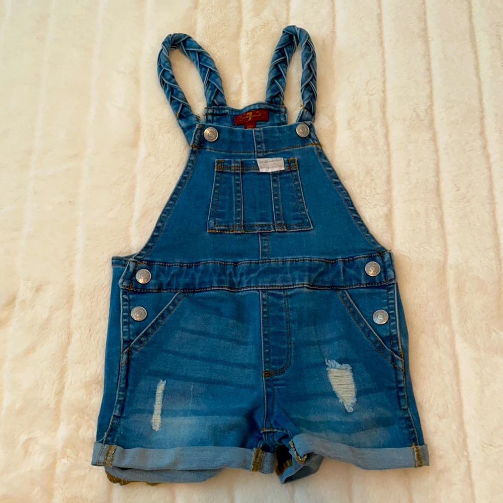 7 For All Mankind - Toddler Denim Romper- 18 Months